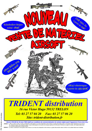 nouveau vente de matériel airsoft